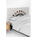 Talia Home Bej Gökkuşağı Desenli Çocuk Odası Yatak Baza Başlık Kılıfı TLABK-032 - Renkli - 90 x 70 cm