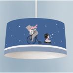 Talia Home Bisikletli Ayıcık ve Kız Desenli Çocuk Odası Sarkıt Avize - Renkli - 1