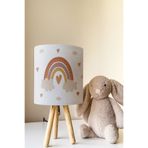 Talia Home Bohem Pastel Gökkuşağı Desenli Çocuk Odası Abajur Masa Lambası TLAB-343