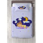 Talia Home Bulutlar Yıldızlar Çocuk Odası Bebek Odası Yatak Örtüsü - 140 x 220 cm - Mor