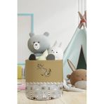 Talia Home Çapa Desenli Çocuk ve Bebek Odası Düzenleyici Oyuncak Sepeti TLAS-015 - Gri