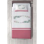 Talia Home çiçek Desen Çocuk Odası Yatak Örtüsü TLAY-142 - 281 x 220 cm - Beyaz