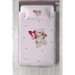 Talia Home Çocuk Odası Bebek Odası Ayıcık Yatak Örtüsü - 140 x 220 cm - Pembe