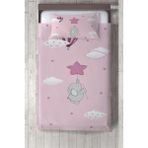 Talia Home Çocuk Odası Bebek Odası Fil Desen Yatak Örtüsü - 140 x 220 cm - Pembe