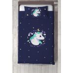 Talia Home Çocuk Odası Bebek Odası Uyku Desen Yatak Örtüsü - 140 x 220 cm - Mor