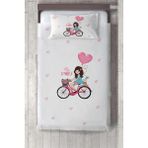 Talia Home Çocuk Odası Bebek Odası Yatak Örtüsü - 140 x 220 cm - Beyaz