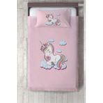 Talia Home Çocuk Odası Bebek Odası Yatak Örtüsü TLAY-060 - 140 x 220 cm - Pembe