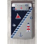 Talia Home Çocuk Odası Bebek Odası Yatak Örtüsü TLAY-089 - 140 x 220 cm - Mavi - Gri