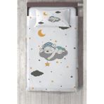 Talia Home Çocuk Odası Klasik Desen Yatak Örtüsü TLAY-091 - 140 x 220 cm - Beyaz