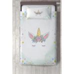 Talia Home Çocuk Odası Yatak Örtüsü TLAY-076 - 140 x 220 cm - Beyaz