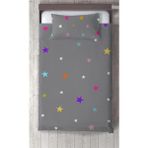 Talia Home Çocuk Odası Yıldızlı Yatak Örtüsü - 170 x 220 cm - Gri