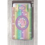 Talia Home çok Renkli Çocuk ve Bebek Yatak Örtüsü TLAY-121 - 260 x 220 cm - Mor