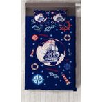 Talia Home Denizci Çocuk ve Bebek Odası Yatak Örtüsü - 162 x 220 cm - Lacivert