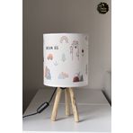 Talia Home Dream Big Bulutlar Yıldızlar Desenli Çocuk Odası Abajur Masa Lambası TLAB-057