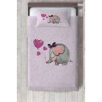 Talia Home Fil Desenli Çocuk ve Bebek Odası Yatak Örtüsü - 149 x 220 cm - Mor