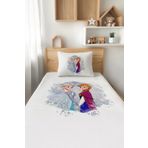 Talia Home Frozen Elsa ve Anna Desenli Tek Kişilik Çocuk Pike Takımı TLAP-306