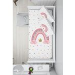 Talia Home Gökkuşağı Desenli 100x200 Montessori Yatak Çocuk Nevresim Takımı TLAM-305