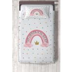 Talia Home Gökkuşağı Desenli Çocuk ve Bebek Odası Yatak Örtüsü TLAY-305