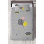 Talia Home Gri Balon Çocuk ve Bebek Odası Yatak Örtüsü - 146 x 220 cm
