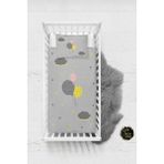 Talia Home Gri Balonlu Bebek Nevresim Takımı Çarşaflı TLABN-007 - 100 x 150 cm