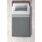 Talia Home gri Beyaz Şerit Desenli Çocuk ve Bebek Odası Yatak Örtüsü TLAY-207 - 345 x 220 cm
