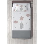 Talia Home gri Fil Çocuk ve Bebek Odası yatak Örtüsü TLAY-133 - 272 x 220 cm