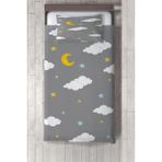 Talia Home gri Gökyüzü Desenli yatak Örtüsü TLAY-294 - 431 x 220 cm