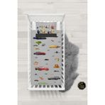 Talia Home Gri Sevimli Hayvanlar Mcqueen Desenli Bebek Nevresim Takımı Çarşaflı TLABN-229 - 100 x 150 cm