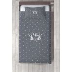 Talia Home gri Taç Çocuk ve Bebek Odası Yatak Örtüsü TLAY-126 - 265 x 220 cm
