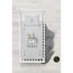 Talia Home Gri Tribal Desenli Bebek Nevresim Takımı Çarşaflı TLABN-043 - 100 x 150 cm