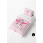 Talia Home Kanatlı Kız Bebek ve Çocuk Nevresim Takımı TLAN-168 - Pembe - 160 x 220 cm