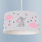 Talia Home Kelebekli Fil Desenli Çocuk Odası Sarkıt Avize - Renkli - 1