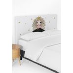 Talia Home Kıvırcık Prenses Desenli Çocuk Odası Yatak Baza Başlık Kılıfı TLABK-067 - Renkli - 120 x 120 cm
