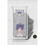 Talia Home Kız Çocuk ve Bebek Nevresim Takımı Çarşaflı TLABN-176 - Gri - 100 x 150 cm