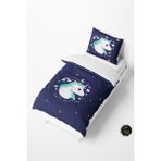 Talia Home Koyu Mor Unicorn Bebek ve Çocuk Nevresim Takımı TLAN-066 - Lacivert - 160 x 220 cm