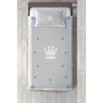 Talia Home kral Tacı Çocuk ve Bebek Odası Yatak Örtüsü TLAY-117 - 256 x 220 cm - Gri