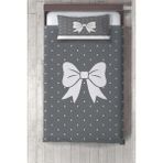 Talia Home Kurdele Desenli Çocuk Odası Yatak Örtüsü TLAY-099 - 140 x 220 cm - Gri