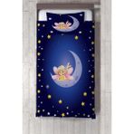 Talia Home lacivert Peri 2 Desen Çocuk ve Bebek Odası Yatak Örtüsü TLAY-160 - 299 x 220 cm