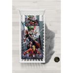 Talia Home Marvel Süper Kahramanlar Desenli Bebek Nevresim Takımı Çarşaflı TLABN-302 - Gri - 100 x 150 cm