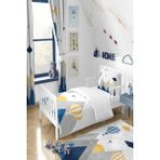 Talia Home Mavi Kuş Vadisi Desenli Nevresim Takımı TLAN-300 - 160 x 220 cm - Beyaz