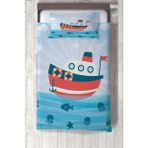 Talia Home okyanus Desenli Çocuk ve Bebek Odası Yatak Örtüsü TLAY-260 - 398 x 220 cm - Mavi