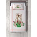 Talia Home pembe Ayı Desen Çocuk ve Bebek Odası Yatak Örtüsü TLAY-153 - 292 x 220 cm - Bej
