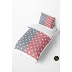 Talia Home Pembe Gri Yıldız Bebek ve Çocuk Nevresim Takımı TLAN-123 - 160 x 220 cm