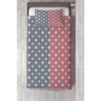 Talia Home pembe Gri Yıldız Desen Çocuk Odası Yatak Örtüsü TLAY-123 - 262 x 220 cm