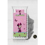 Talia Home Pembe Mickey Mouse Desenli Bebek Nevresim Takımı Çarşaflı