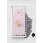 Talia Home Pembe Uyuyan Unicorn Desenli Bebek Nevresim Takımı Çarşaflı TLABN-080 - 100 x 150 cm