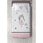 Talia Home prenses Kız Çocuk ve Bebek Odası Yatak Örtüsü TLAY-146 - 285 x 220 cm - Beyaz