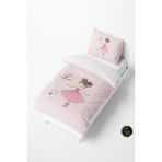 Talia Home Prensesli Kız Bebek ve Çocuk Nevresim Takımı TLAN-005 - Pembe - 160 x 220 cm