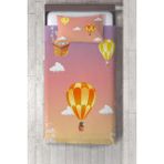Talia Home renkli Balonlar Çocuk ve Bebek Odası Yatak Örtüsü TLAY-135 - 274 x 220 cm - Pembe