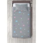 Talia Home renkli Yıldızlar Desenli Yatak Örtüsü TLAY-244 - 382 x 220 cm - Gri